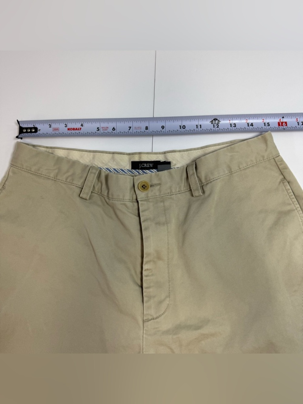 J. Crew Women’s Khaki Tan Chino Bermuda Shorts size 33 - Picture 3 of 5